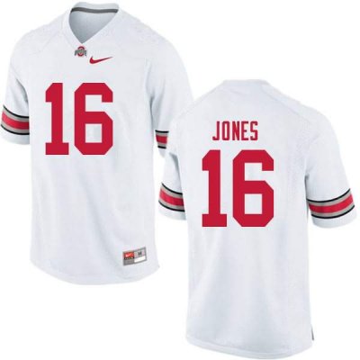 NCAA Ohio State Buckeyes Men's #16 Keandre Jones White Nike Football College Jersey LCK3545OD